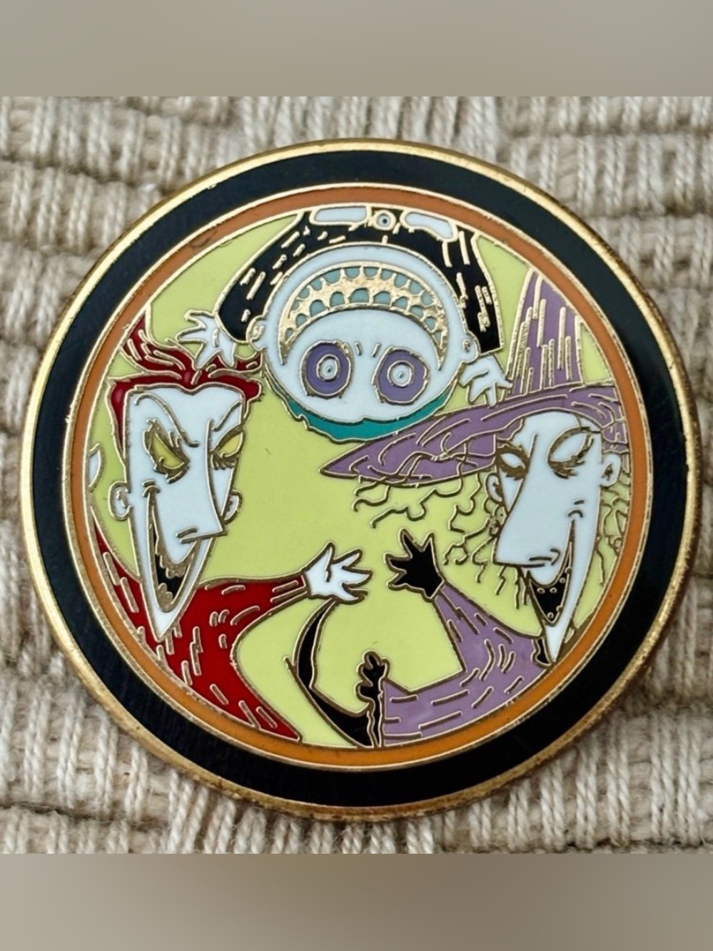 DISNEY 2012 Nightmare Before Christmas Lock, Shock & Barrel Best Friends Pin